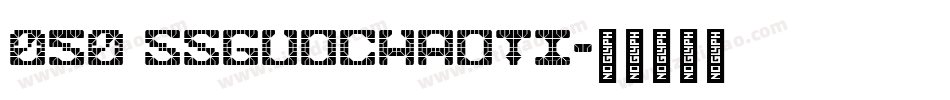 050 SSGuoChaoTi字体转换
